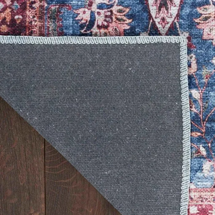 Grand Washables GRW06 Blue/Brick Rug