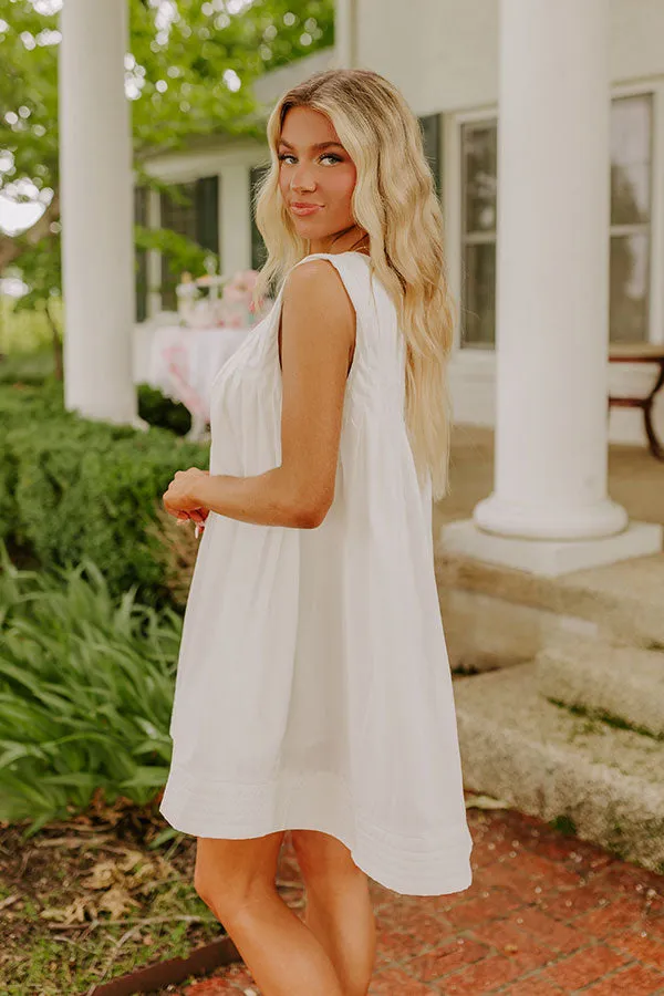 Happy Moment Mini Dress in White