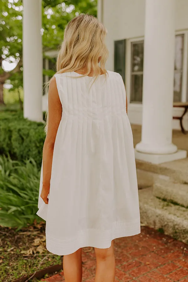 Happy Moment Mini Dress in White