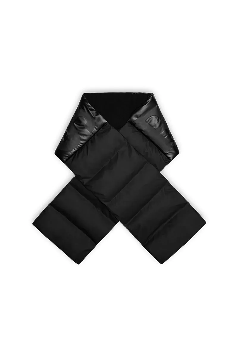 Harbin Puffer Scarf  -Black