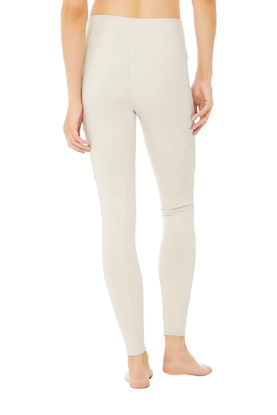 High-Waist Cargo Legging - Bone