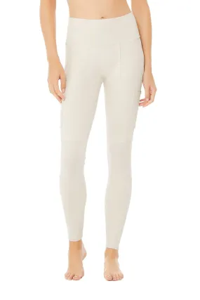 High-Waist Cargo Legging - Bone