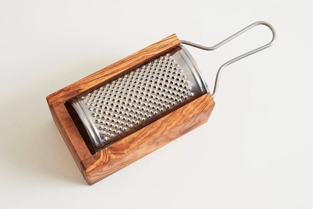 Italian Olivewood Parmesan Cheese Box Grater by Verve Culture