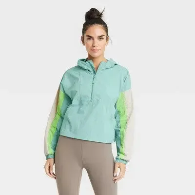 Joylab Women's Pullover Winter Hooded Windbreaker Jacket