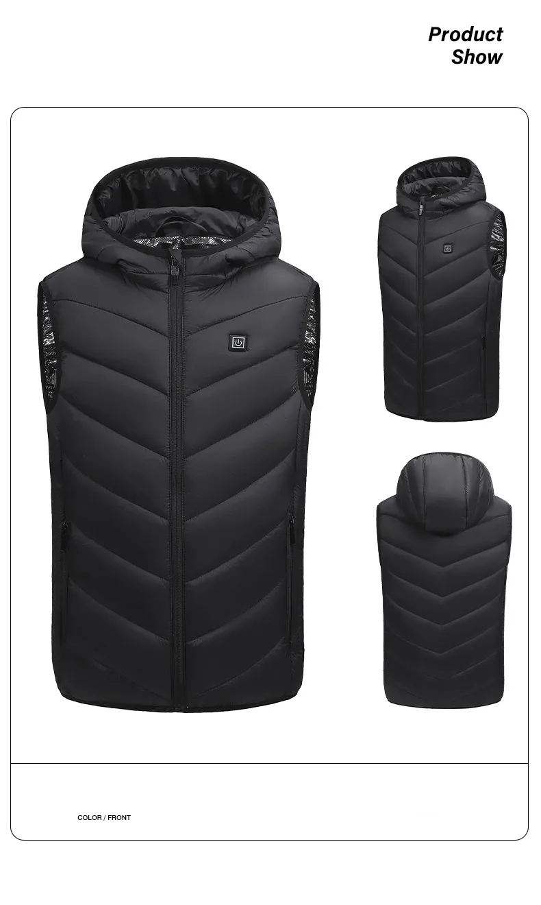 Kids Hooded Heated Gilet