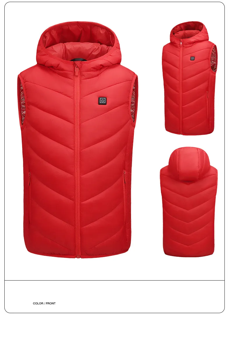 Kids Hooded Heated Gilet