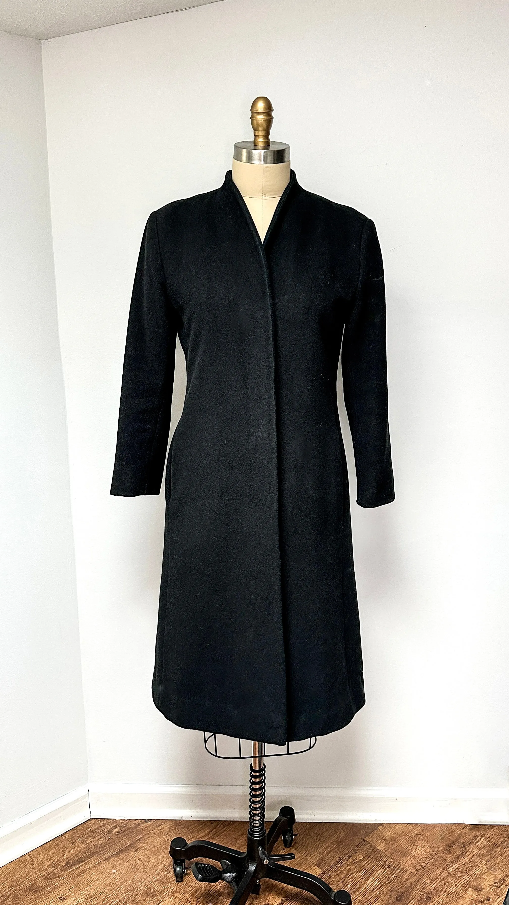 Kristen Blake Timeless Cashmere Blend Black Coat (S or 2/4)