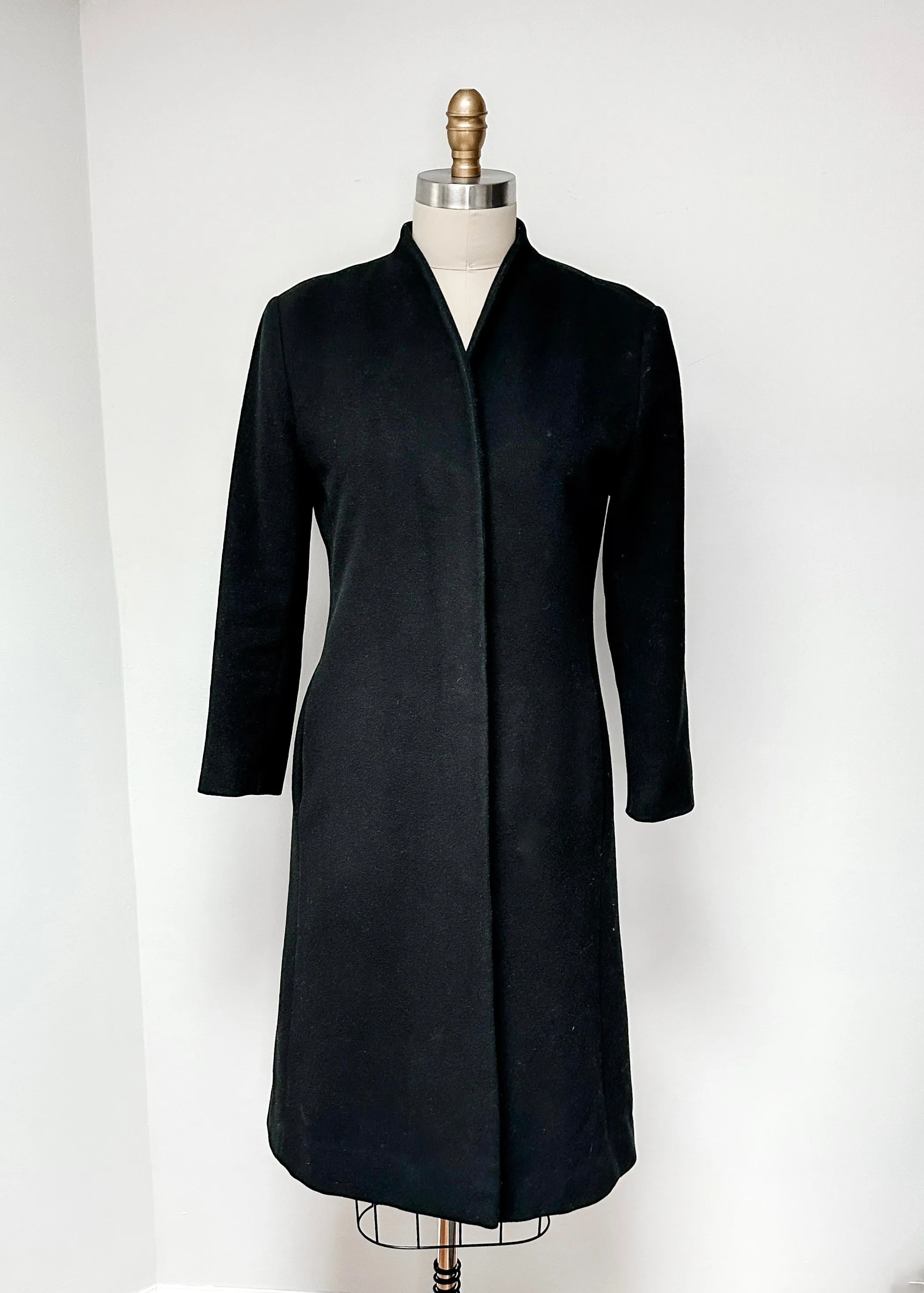 Kristen Blake Timeless Cashmere Blend Black Coat (S or 2/4)