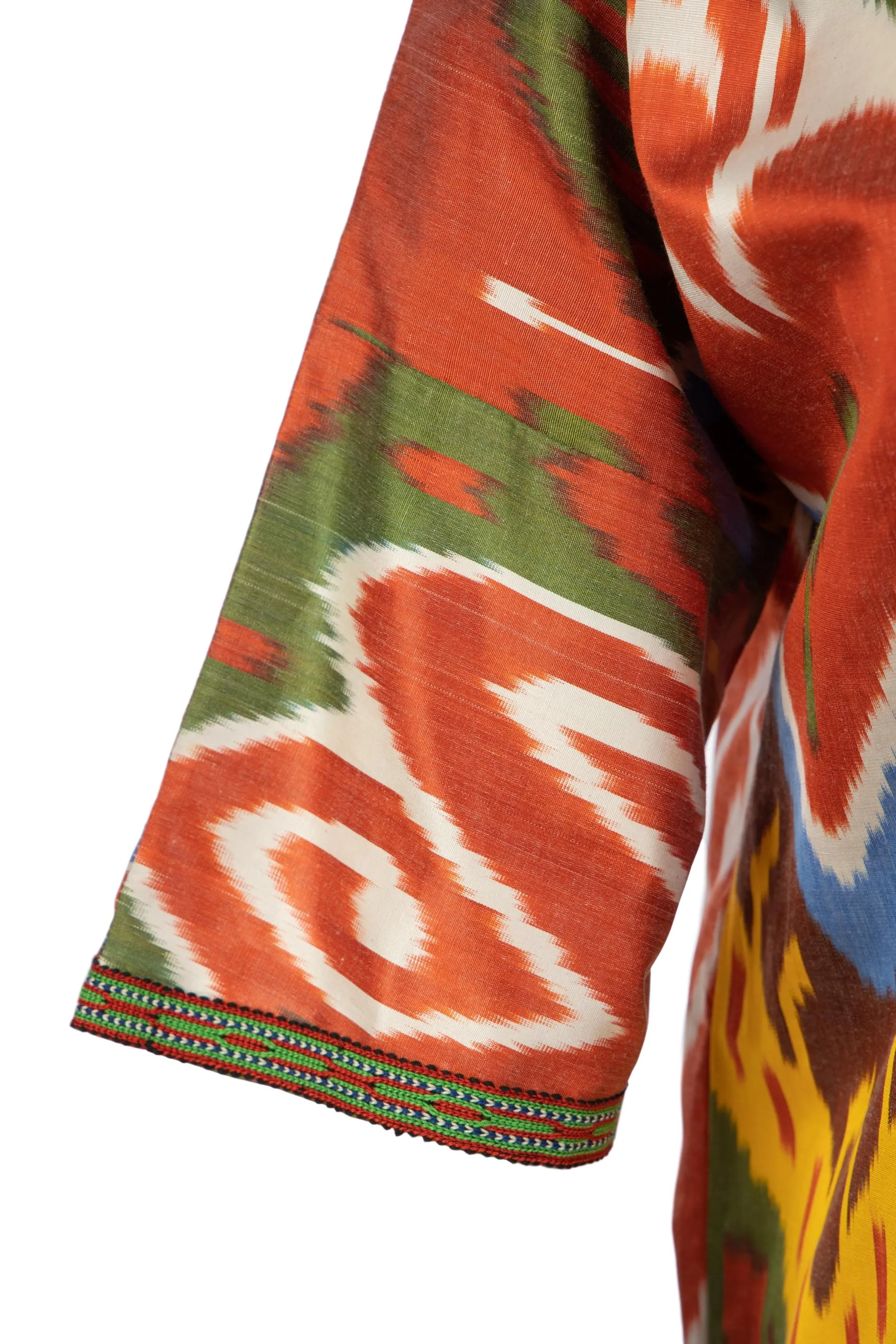 Lafayette Silk Ikat Jacket - Red, Green, Multi