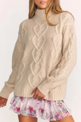 Love Shack Fancy - Izia Pullover in Wheat