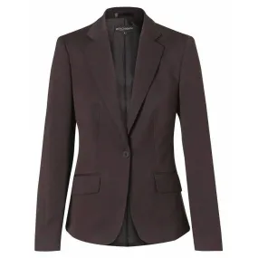 M9205 Women's Poly/Viscose Stretch One Button Cropped Jacket