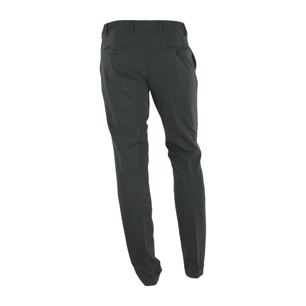 Made in Italy Elegant Italian Gray Trousers for Men