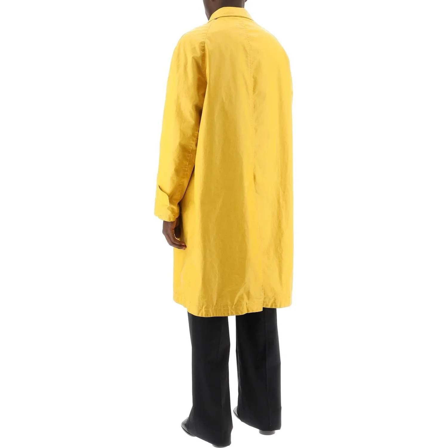 Maison Margiela trench coat in worn-out effect coated cotton