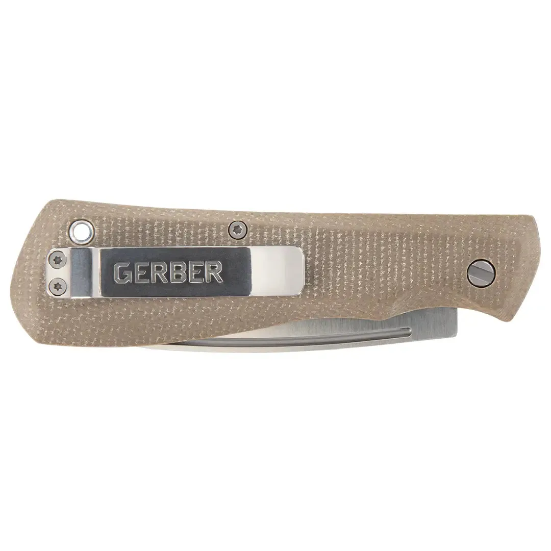 Mansfield FE DP Folding Clip Knife - Natural Micarta by Gerber