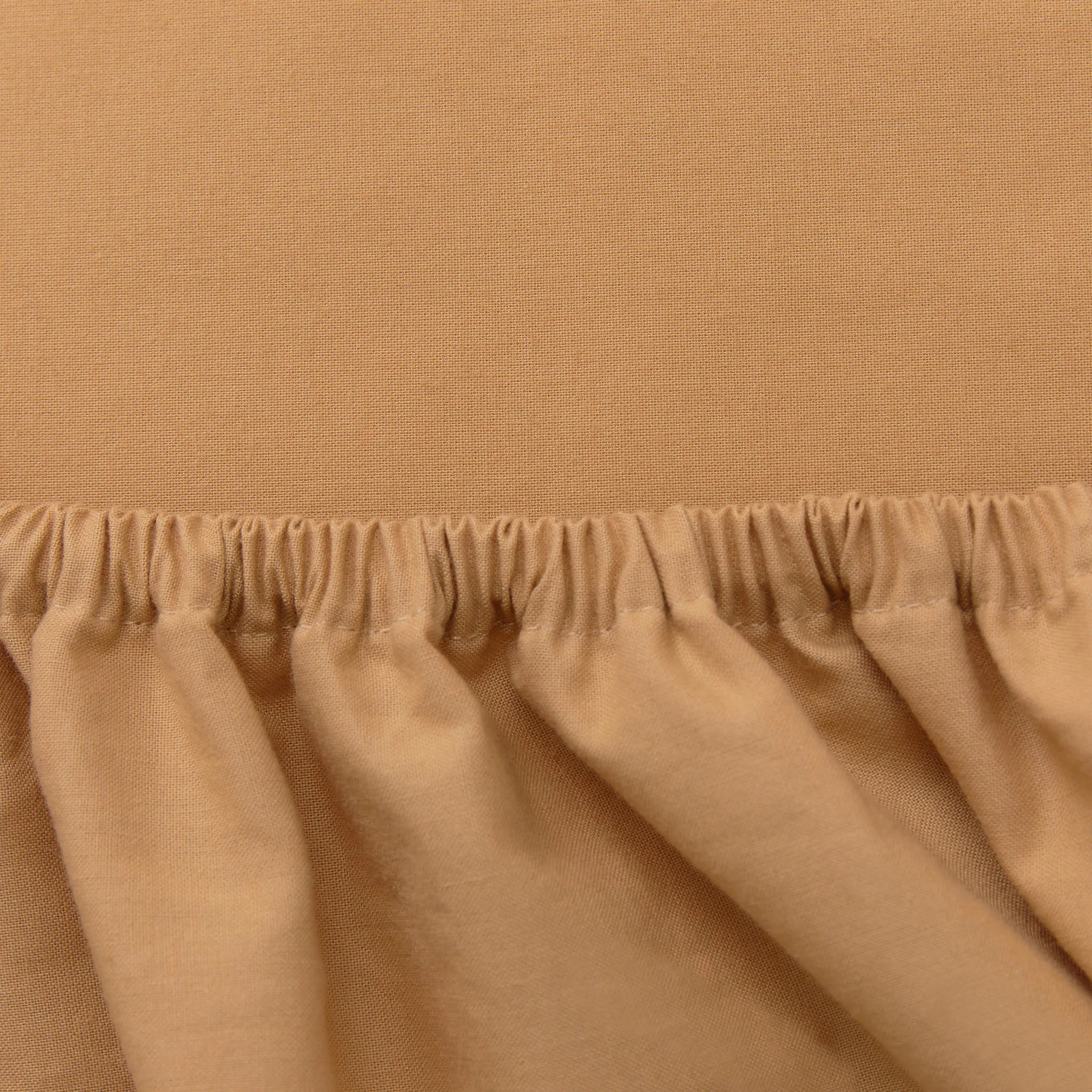 Mata Cotton Fitted Sheet [Cork]