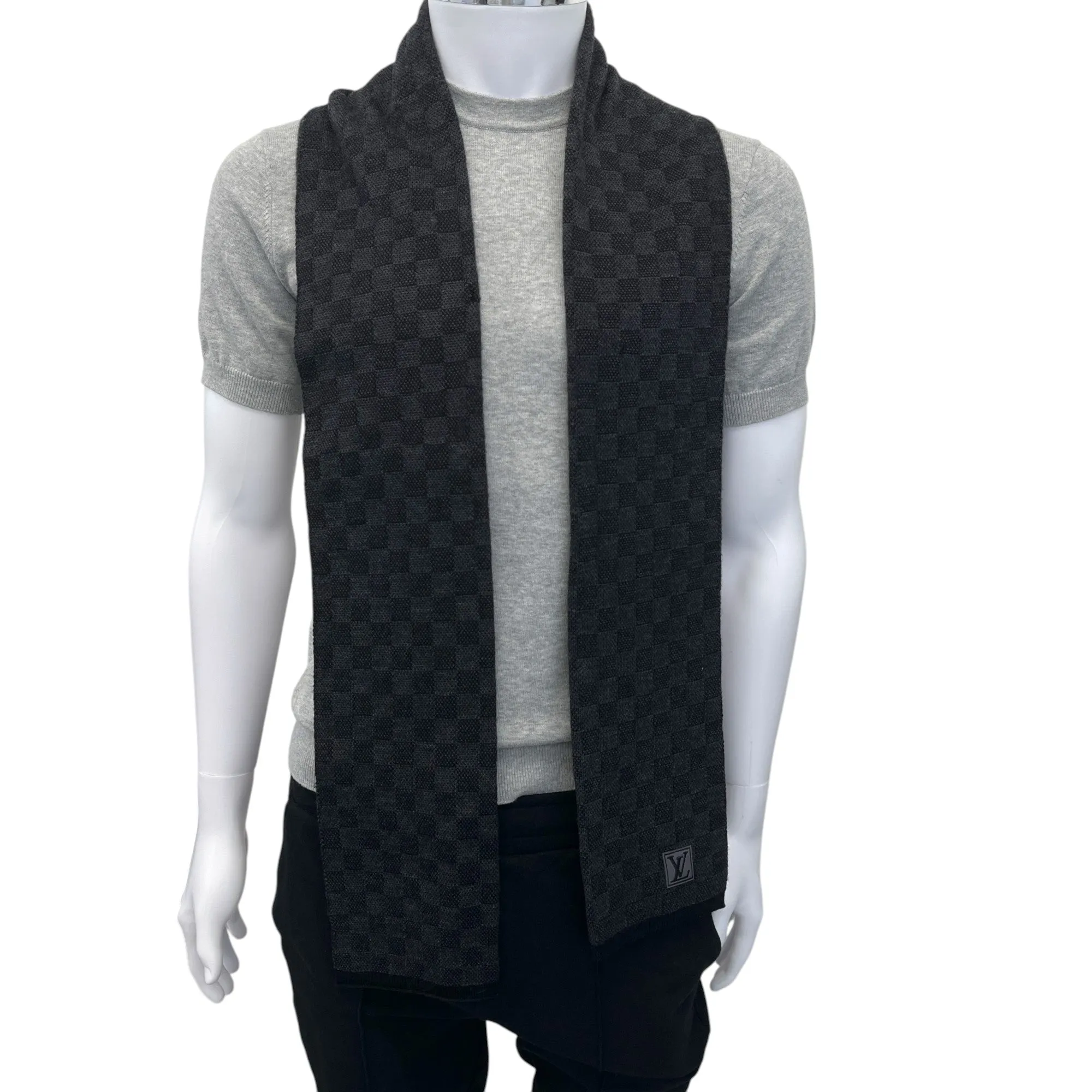 Men's Néo Petit Damier Scarf Black