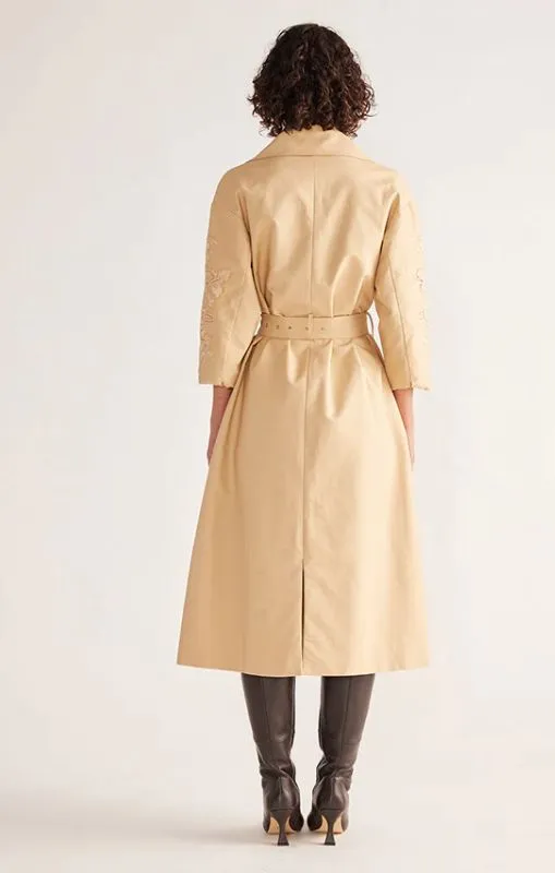 MOS - Louise Embroidery Trench - Beige