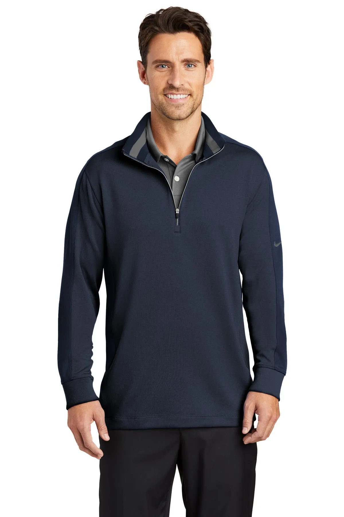 Nike Dri-FIT Custom Quarter Zip Cover-Ups, Midnight Navy Heather