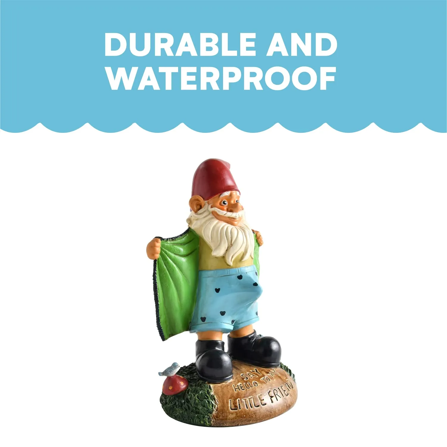 Noa Store Funny Naughty Garden Gnome Statue | Outdoor Decor | Fall Winter Halloween