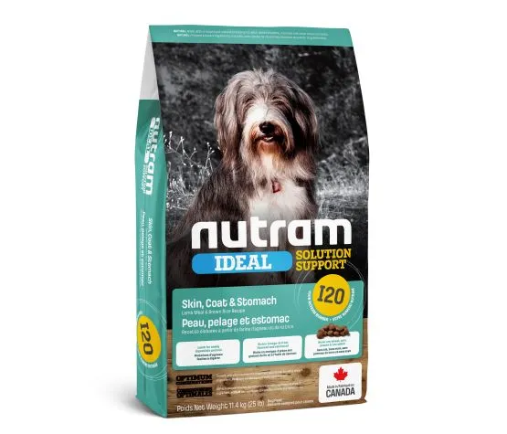 NUTRAM IDEAL (I20) SOLUTION SUPPORT: Skin, Coat and Stomach | Lamb and Brown Rice