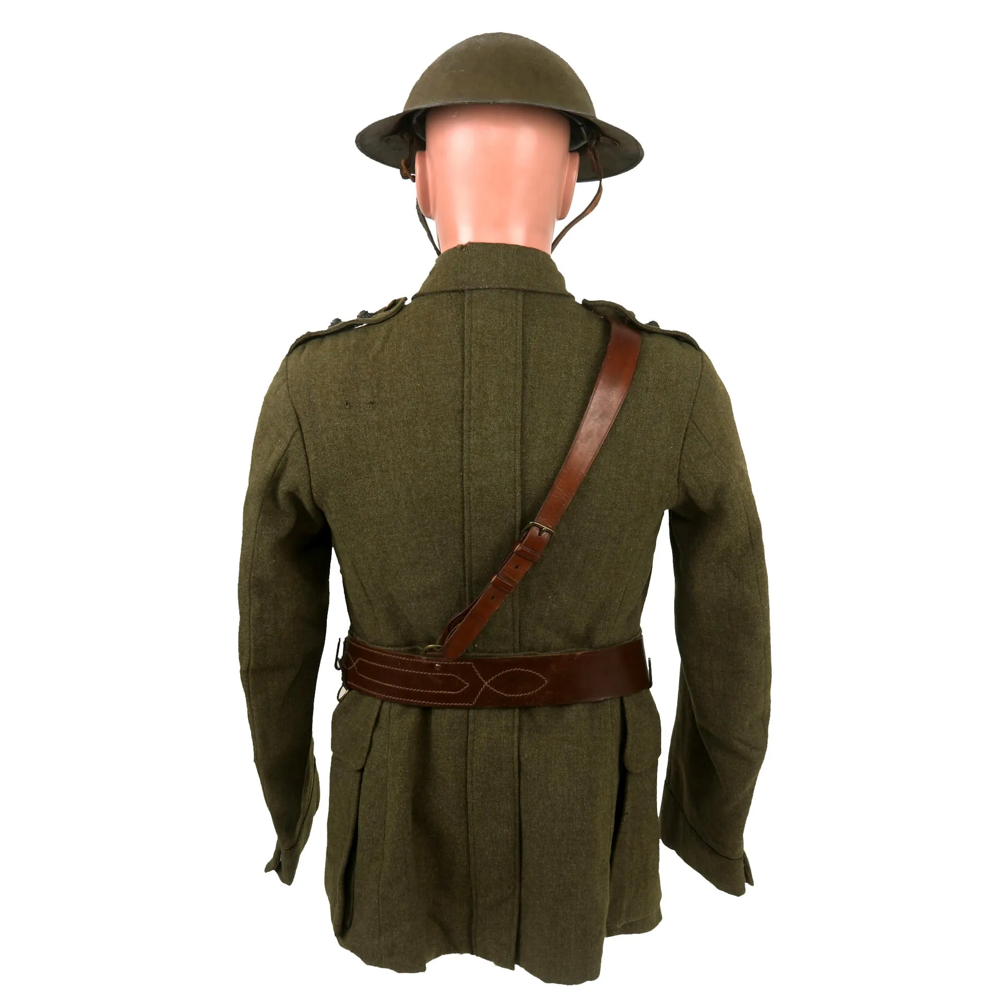 Original WWI ANZAC New Zealand Veterinary Corps Officer’s Uniform, Helmet & Overcoat Grouping - Astoundingly Rare