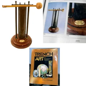 Original WWI Trench Art Dinner Bell “Gong” Made From French Artillery Shell As Featured In The Book “Trench Art, An Illustrated History” by Jane Kimball on Page 317