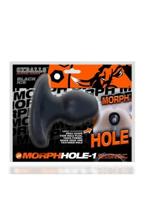 Oxballs Morphhole Gaper Plug Black Ice - SMALL