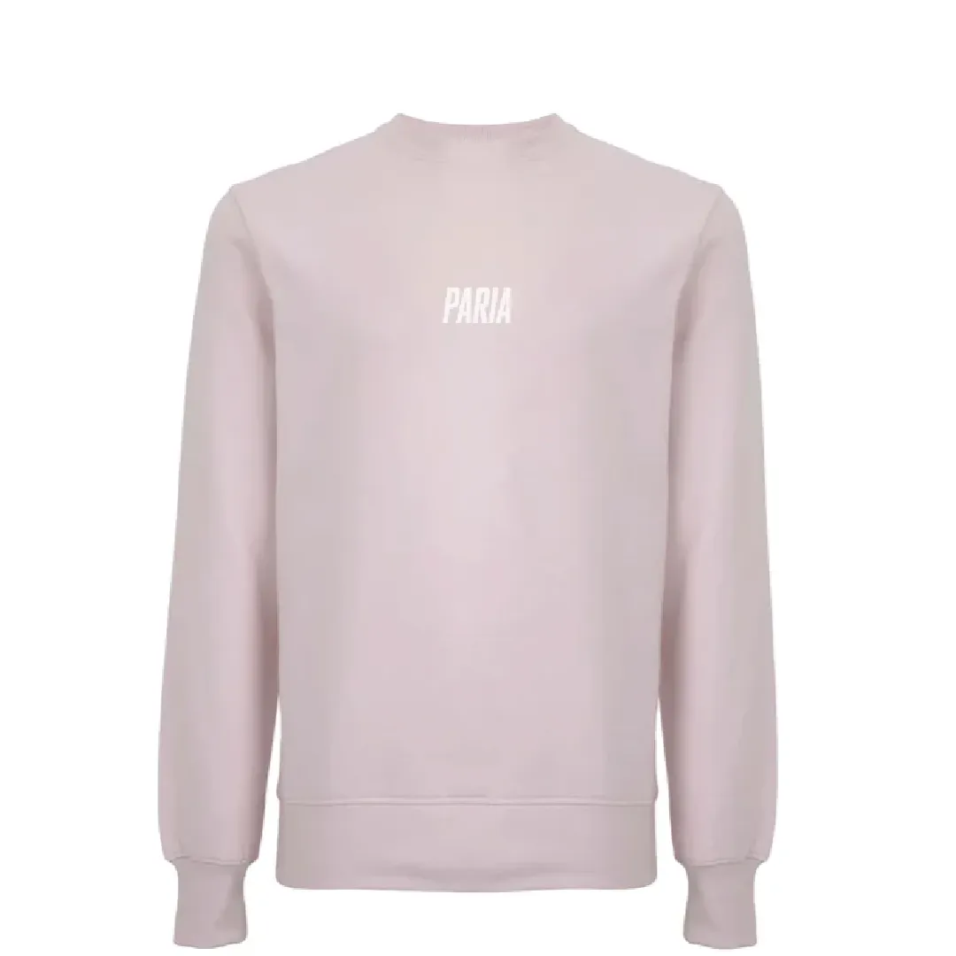 PARIA logo Crew Sweatshirt Light pink