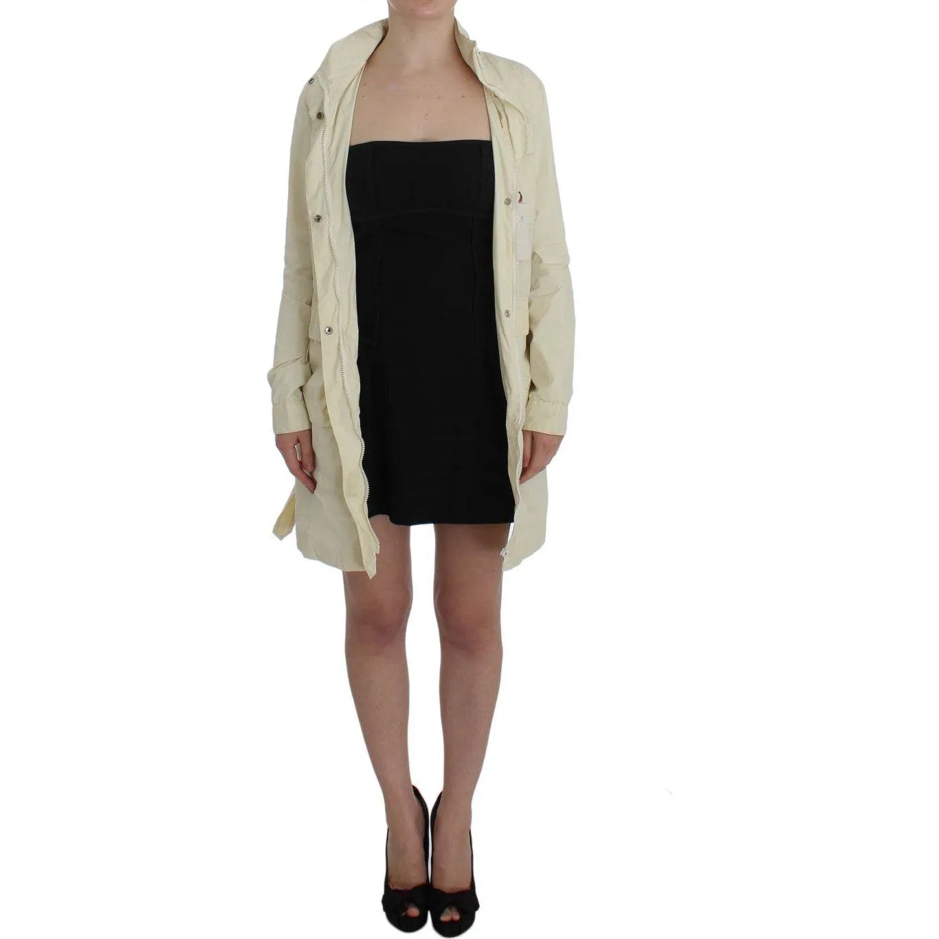 P.A.R.O.S.H. Chic Beige Trench Jacket Coat