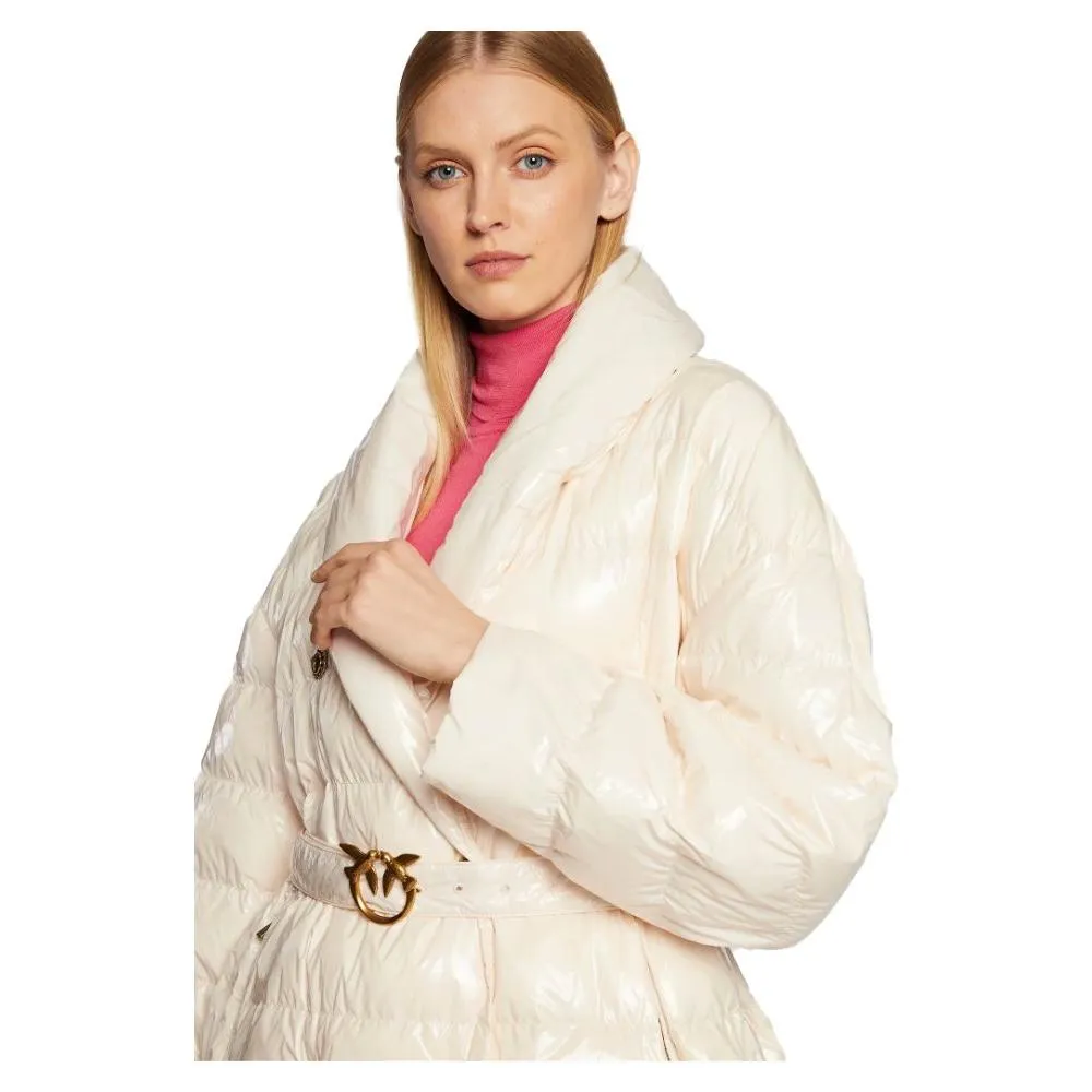 PINKO Beige Nylon Jackets & Coat