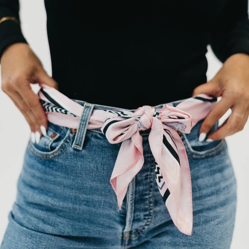 Pretty Simple | Printed Equestrian Hair Scarf: Orange