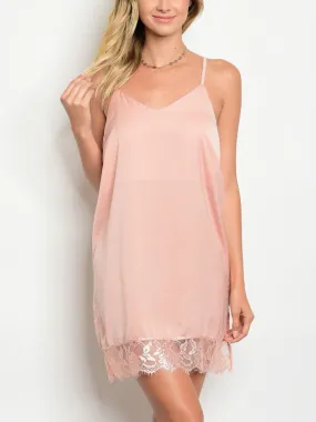 "Last Friday night" lace slip dress