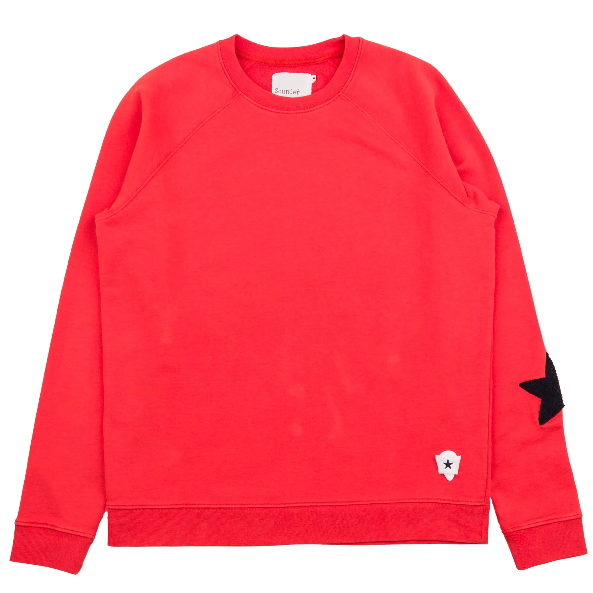 Raglan Star Sweat - Red and Navy