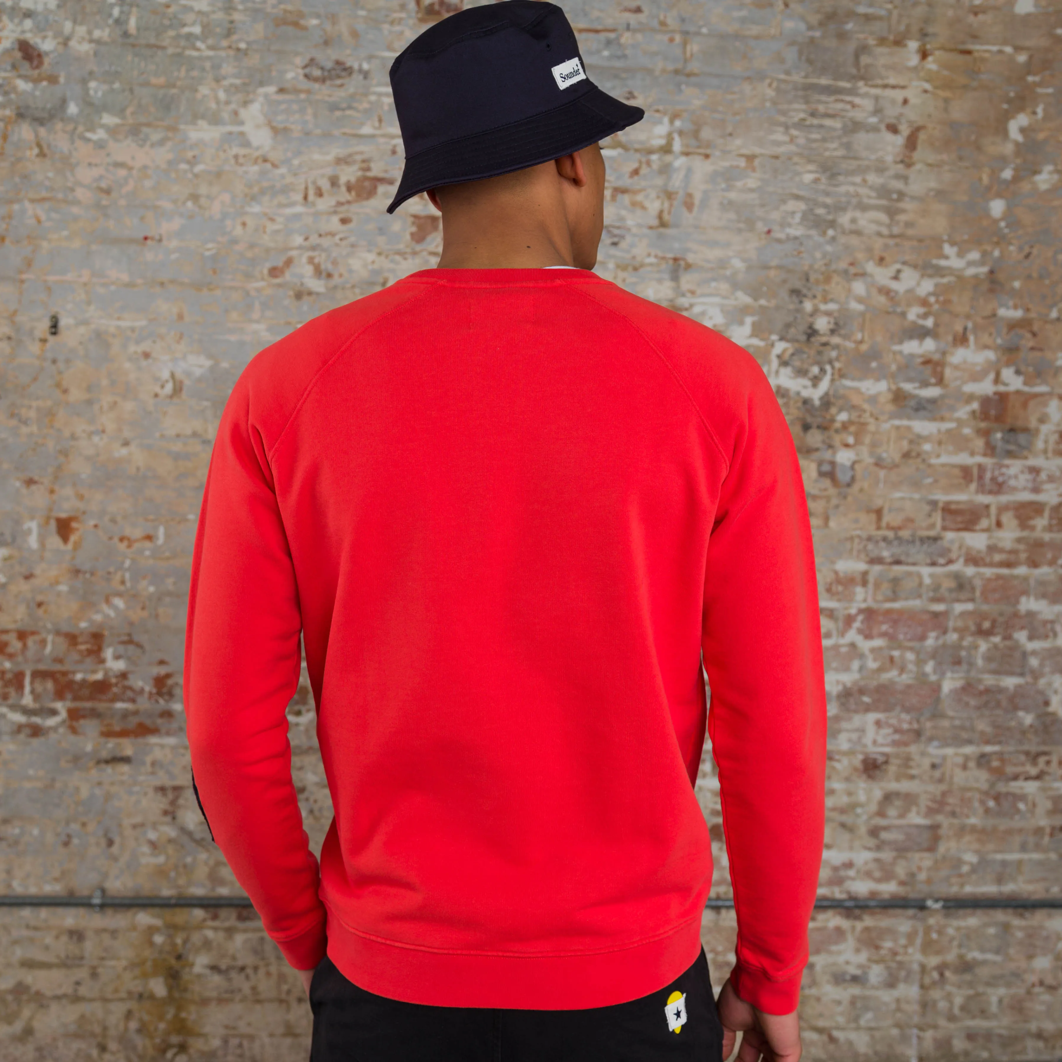 Raglan Star Sweat - Red and Navy