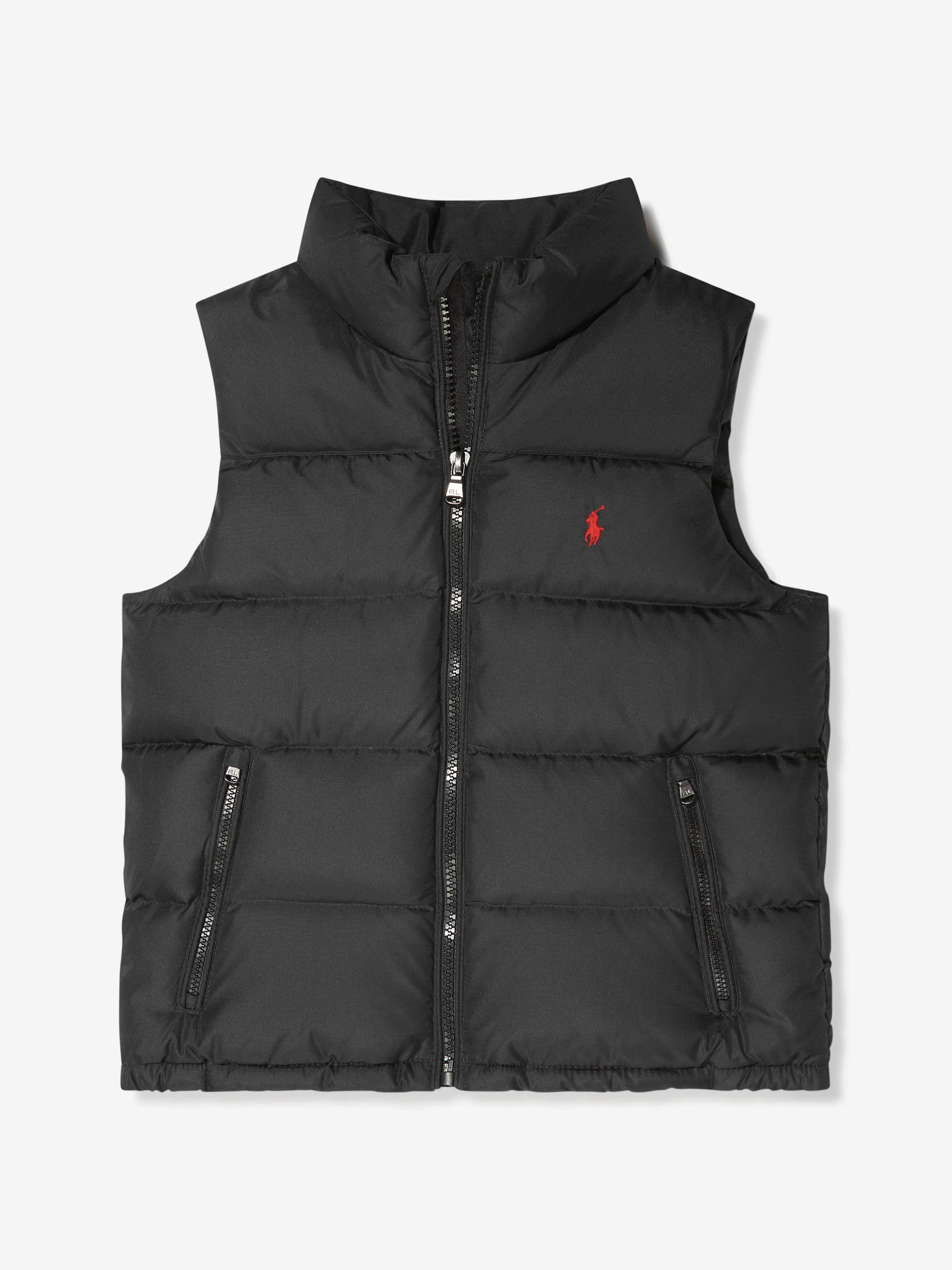 Ralph Lauren Boys Padded Gilet in Black