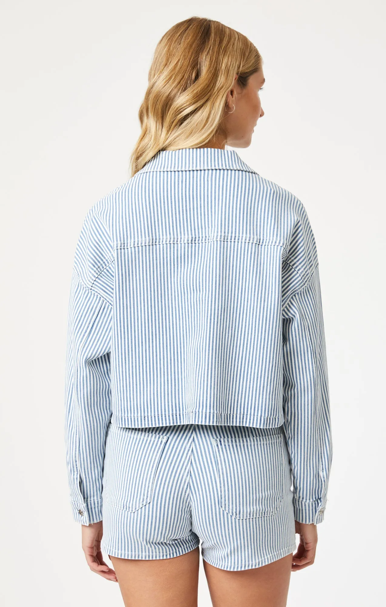 RAYNA SHIRT IN STRIPE DENIM