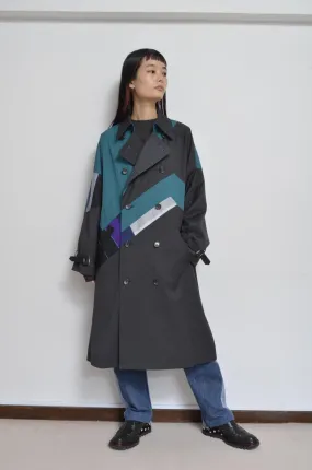 REMIX TRENCH COAT/NAV/01