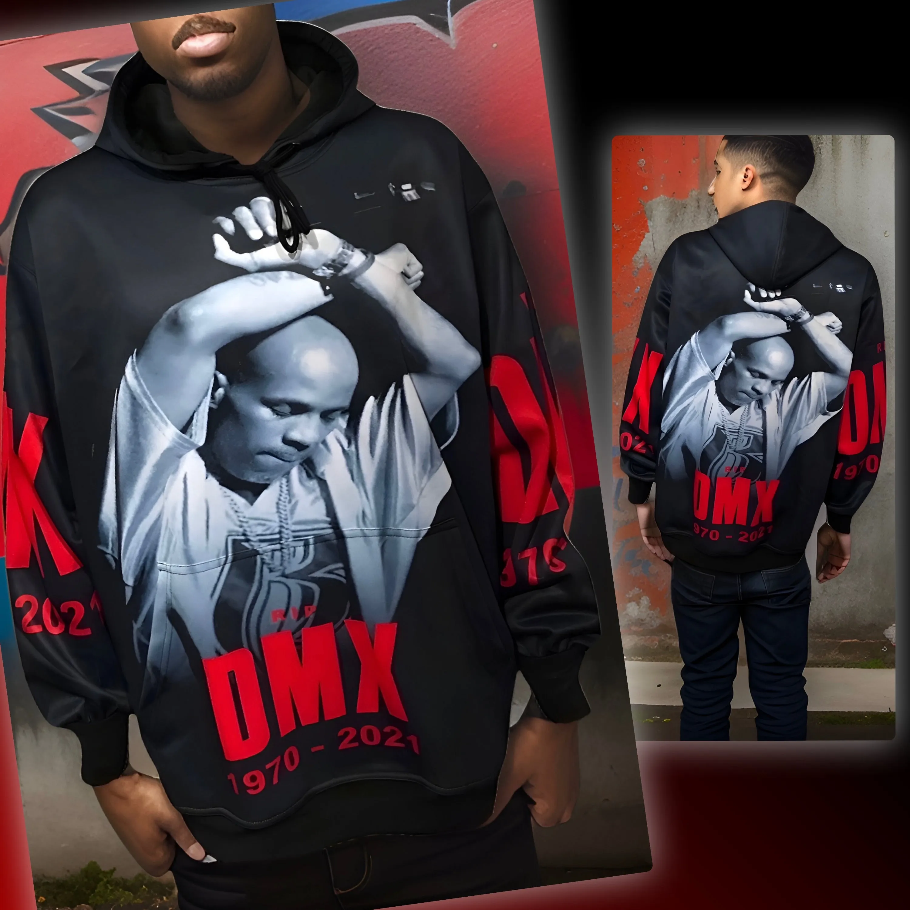 ^RIP DMX^ PULLOVER HOODIES (FLEECE LINED)