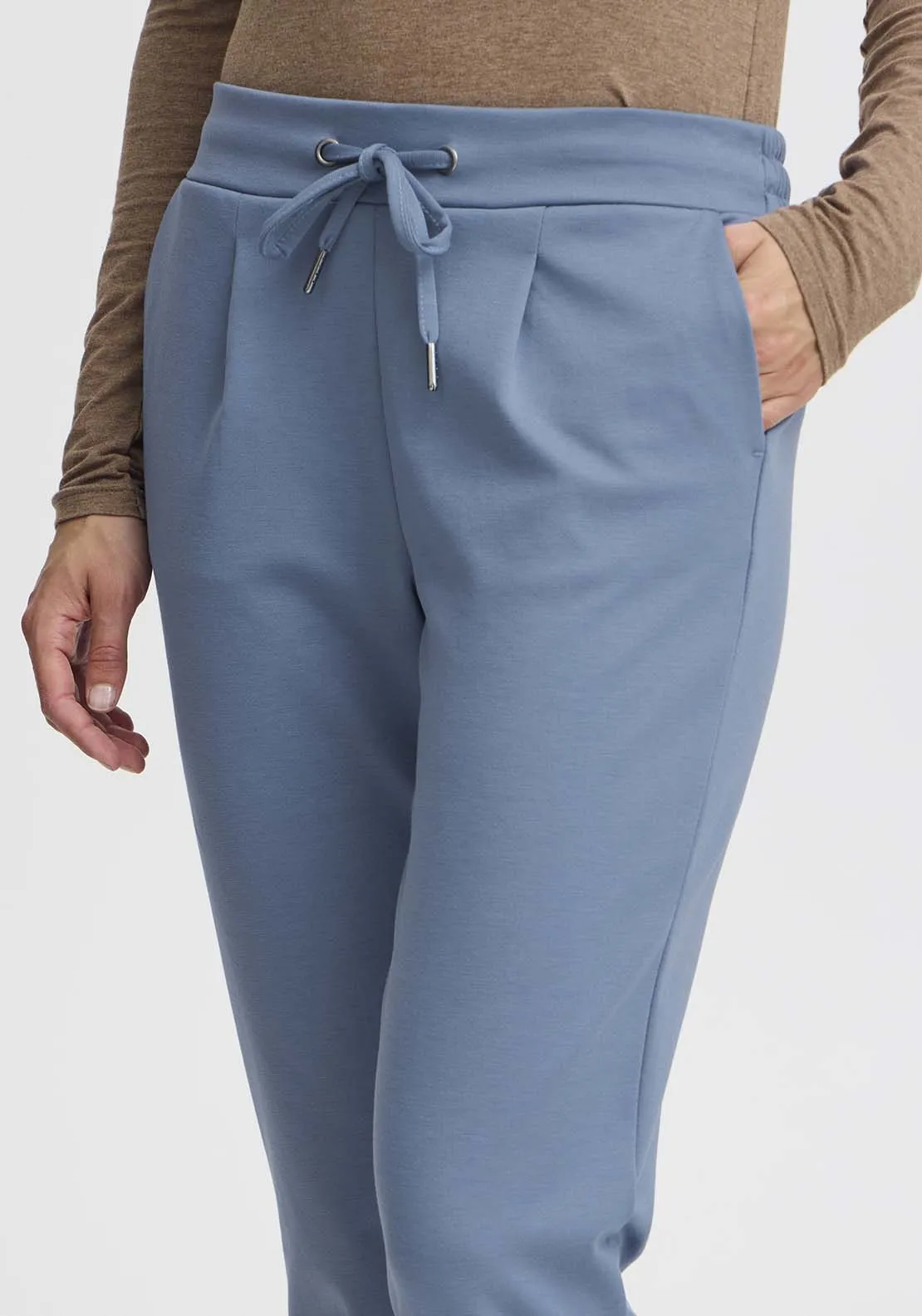 Rizetta Crop Trousers - Blue Horizon