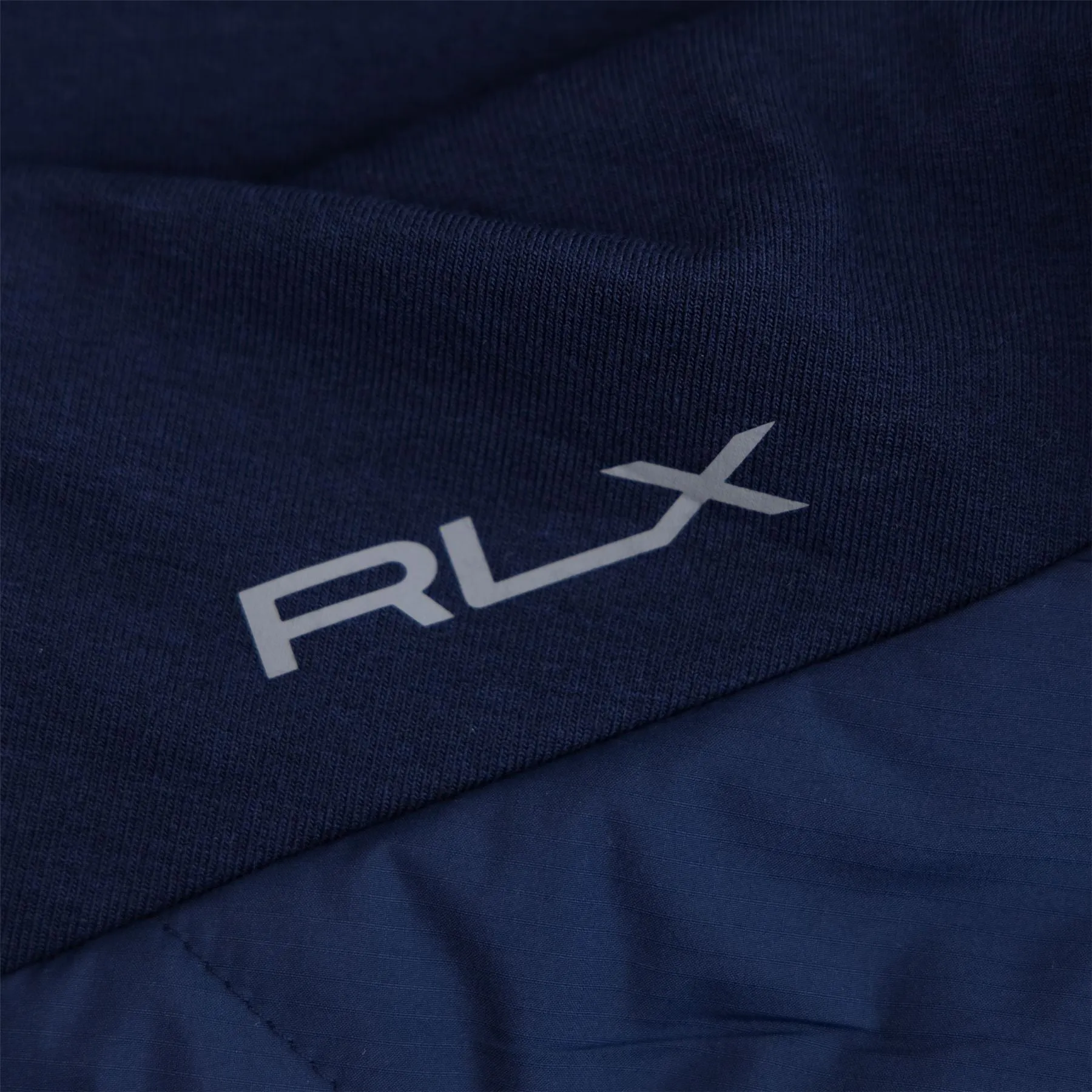 RLX Classic Fit Full Zip Cool Wool Hybrid Gilet Refined Navy - 2024