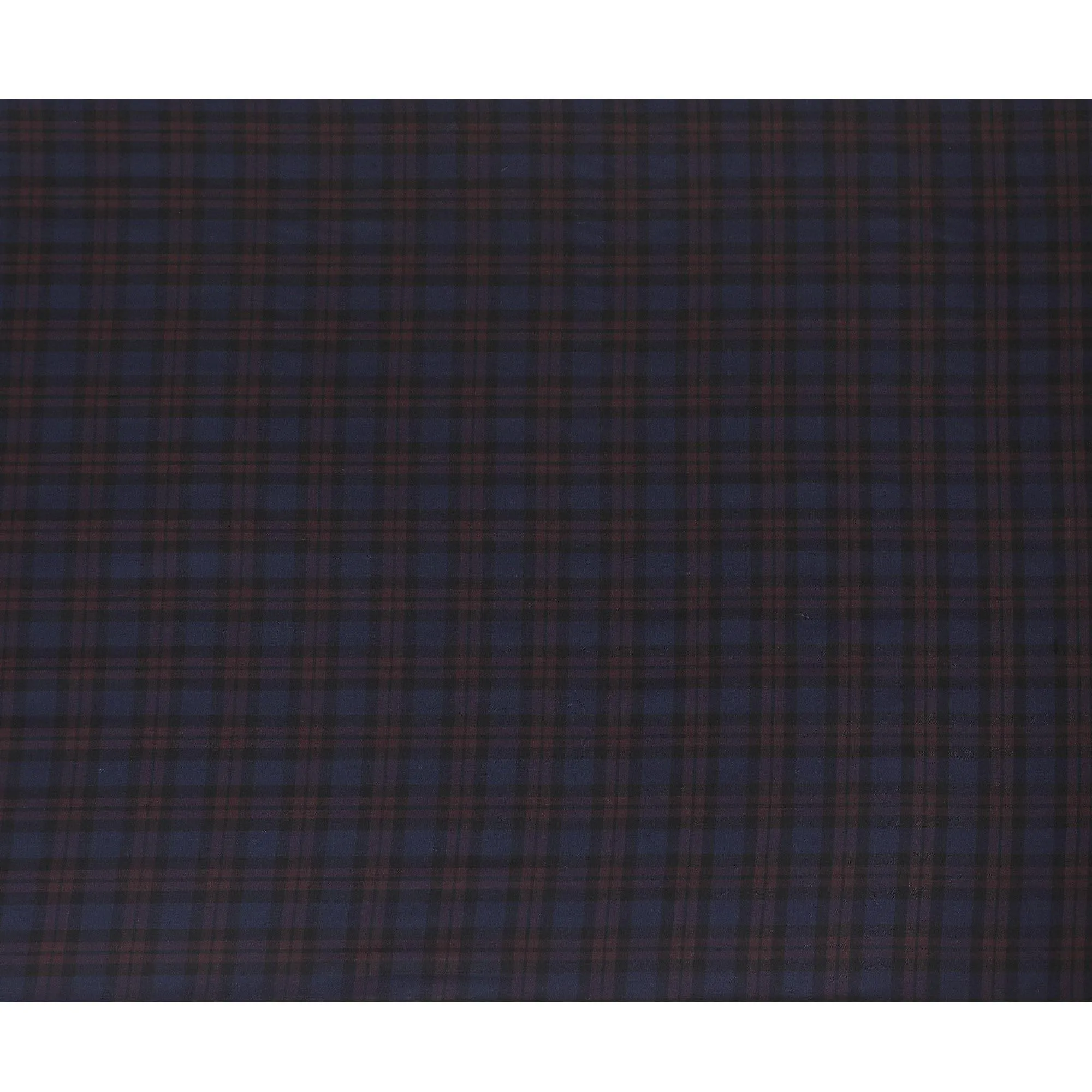 Royal blue Premium English Super 120's all wool suiting fabric with burgundy brown and black checks design-D11420