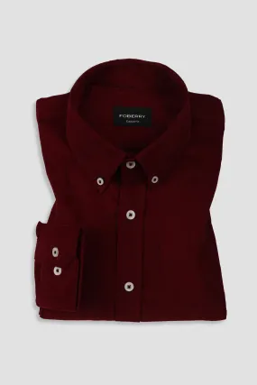 Ruby Red Corduroy Shirt