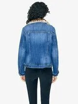 Sanctuary Clothing Kylie Faux Fur Denim Jacket Hillside