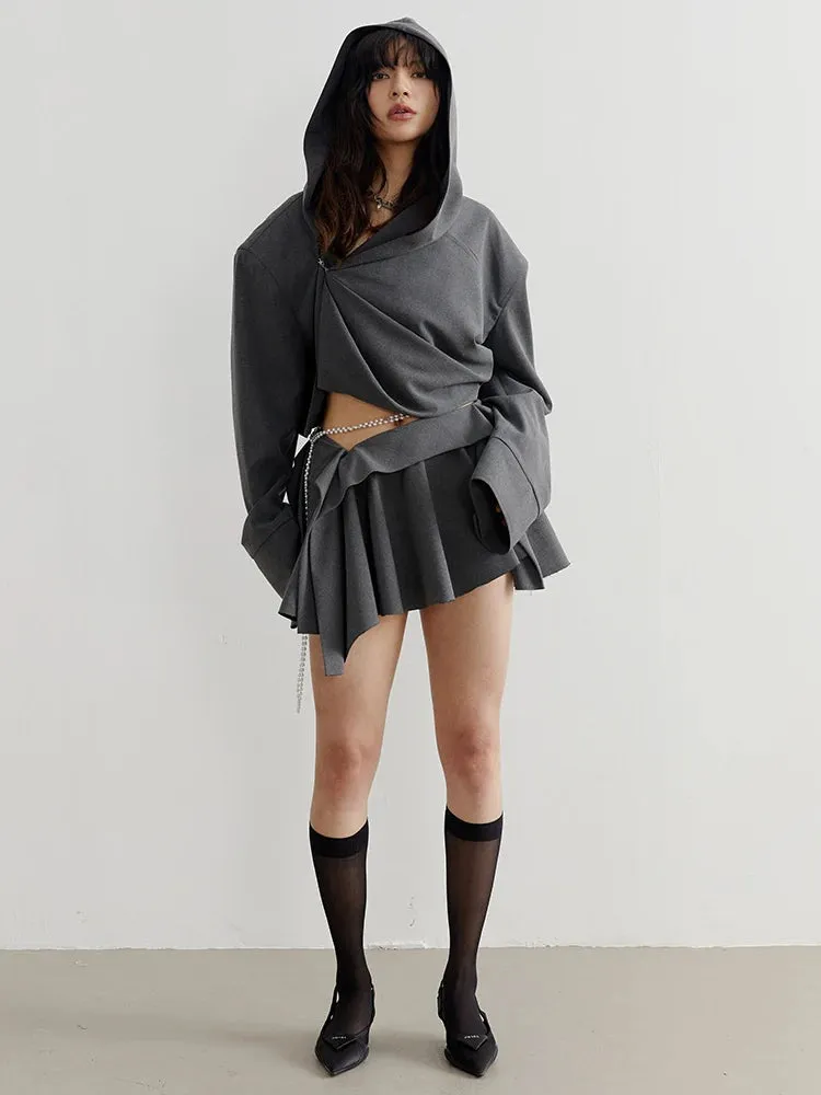 Sayua Cropped Hooded Jacket