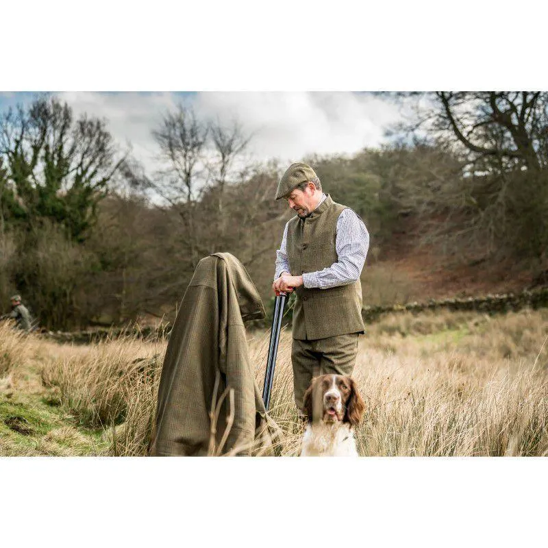 Schoffel Mens Nehru Tweed Waistcoat - Buckingham Tweed