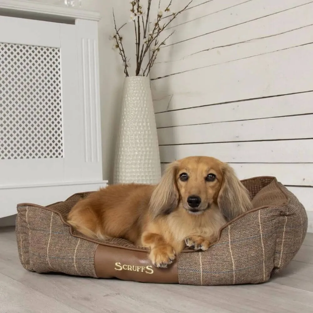 Scruffs Windsor Box Faux Tweed Dog Bed