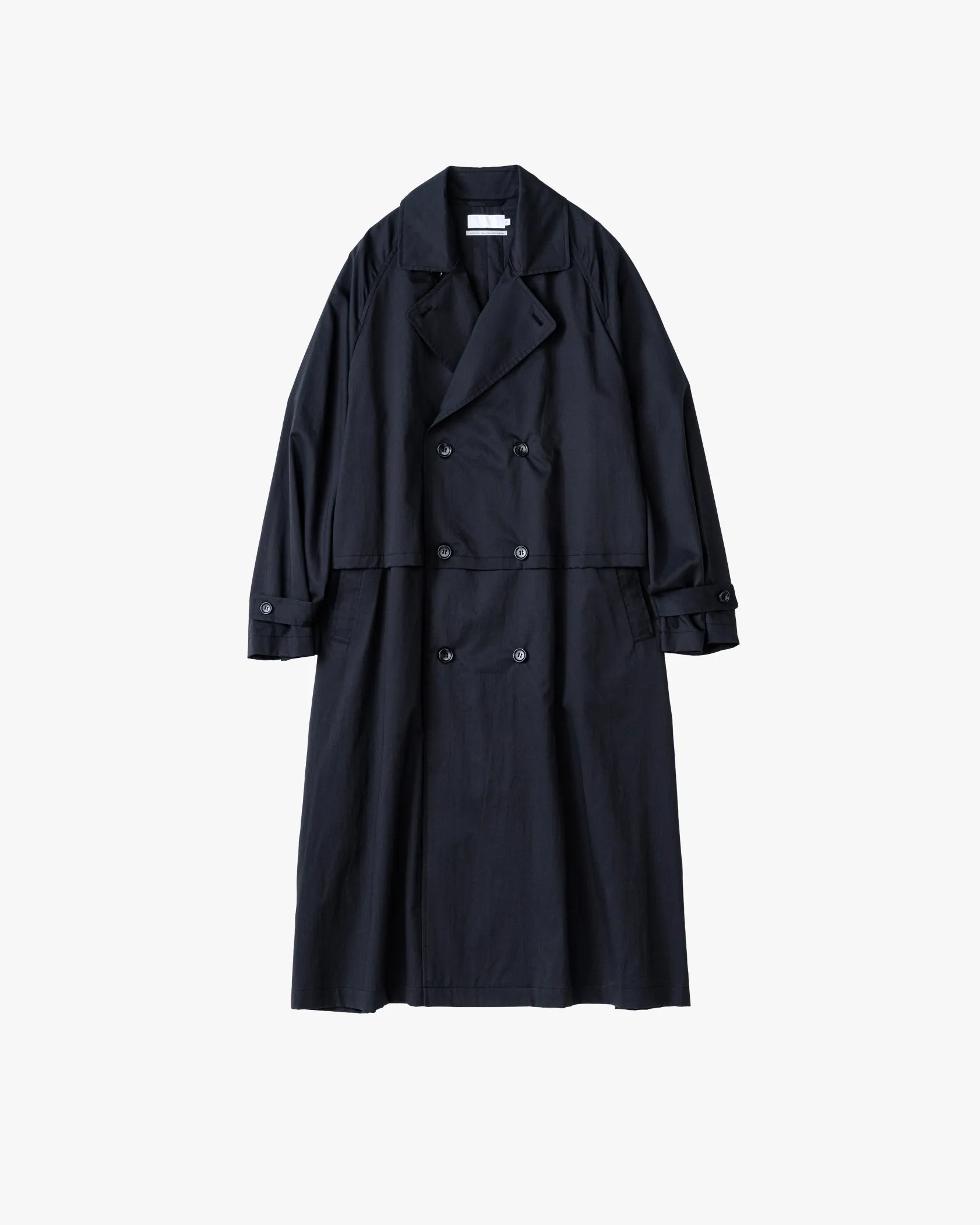 Silicon Poplin Cape Trench Coat