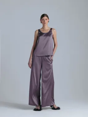 Silk Camisole Set 'Alana' in Noble Purple