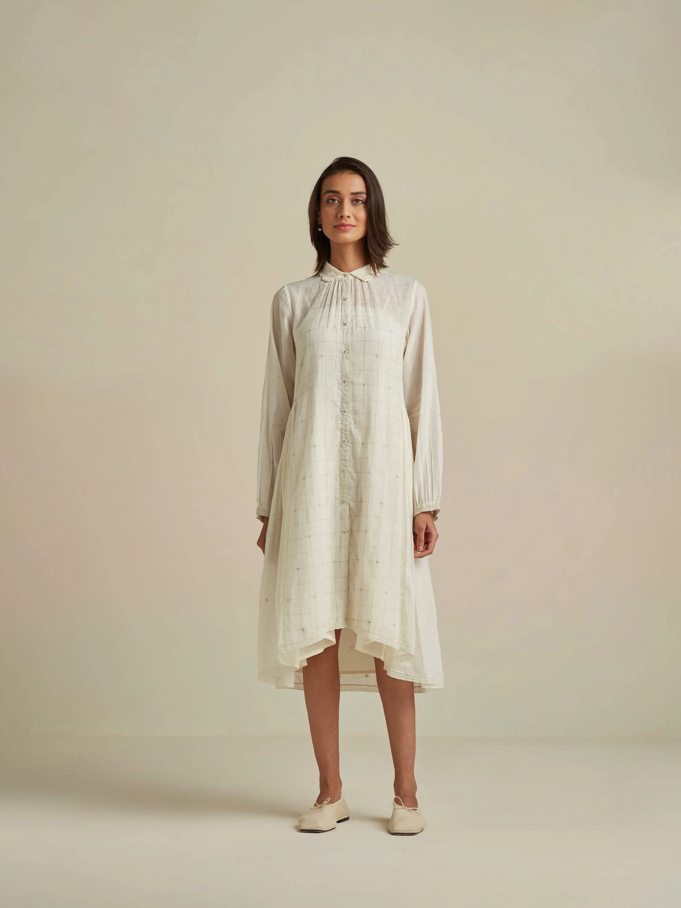 Silver Linings High Low Shirt Dress