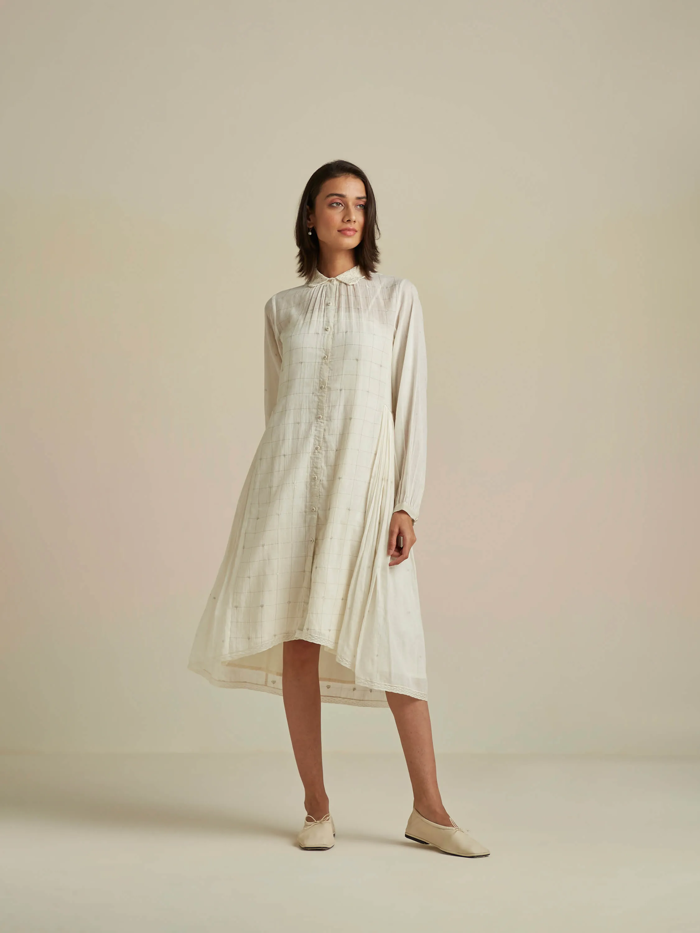 Silver Linings High Low Shirt Dress